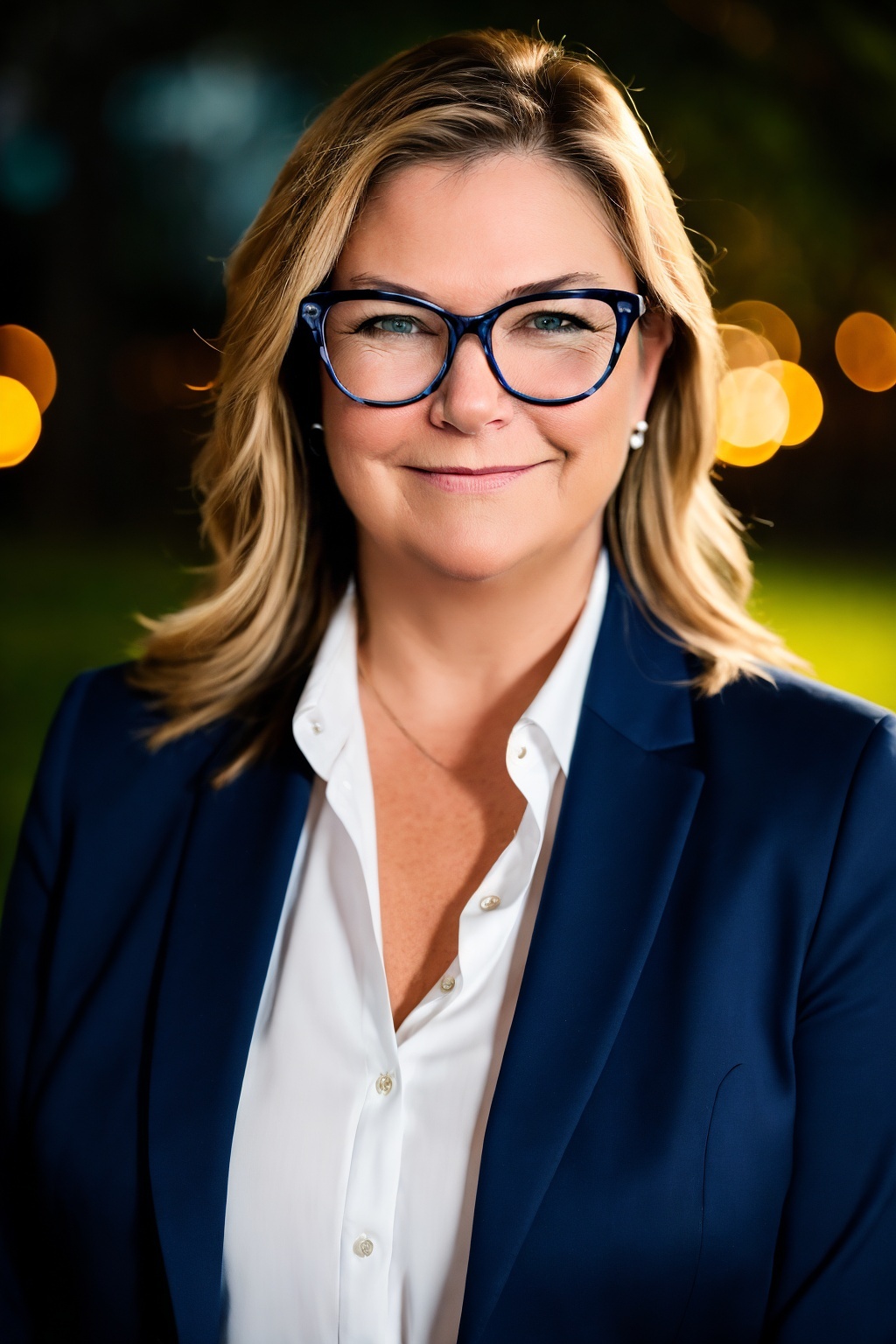 Donna M. Brown CHR Headshot blue blazer longer hair